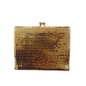 Vintage 50’s Duramesh Gold Glam Wallet Clutch with Dustbag